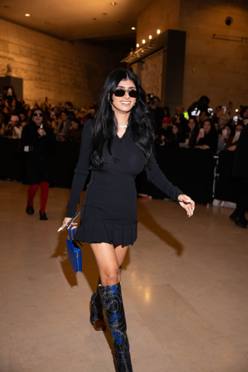 Mia Khalifa at Off-White Fashion Show Paris Fashion Week, February 2024