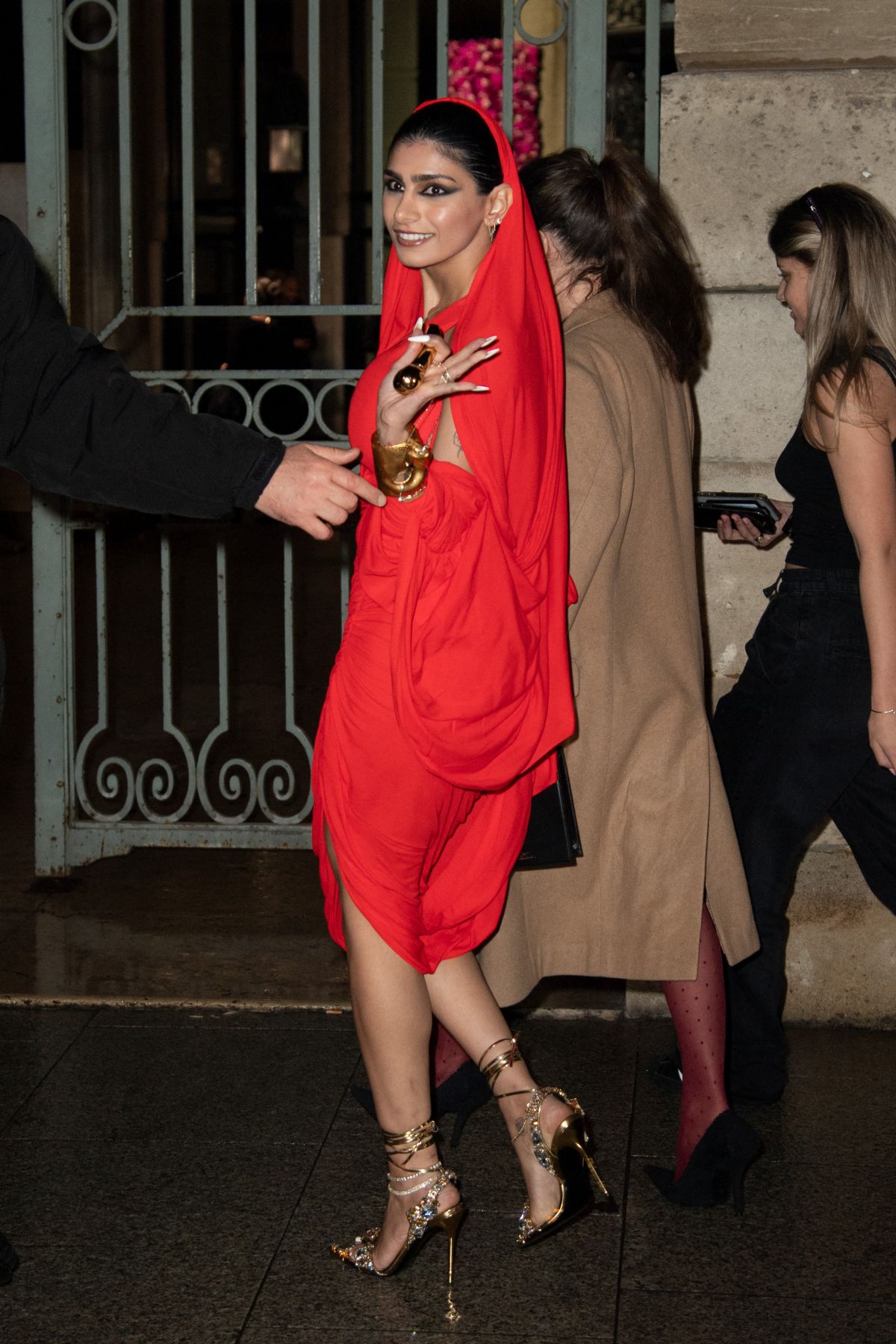 Mia Khalifa at Schiaparelli Show Paris Fashion Week, February 2024