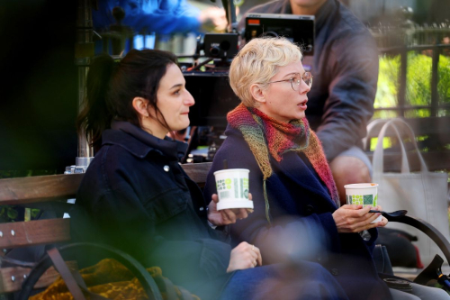 Michelle Williams and Jenny Slate on Dying for Sex Set, March 2024 3