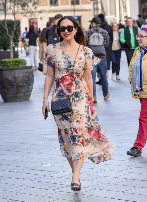 Myleene Klass Arriving at Smooth Radio Studio London 3