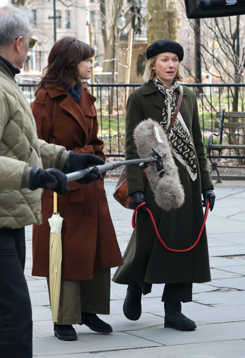 Naomi Watts and Carla Gugino Reshoot Scene for The Friend Downtown Manhattan, March 2024 1