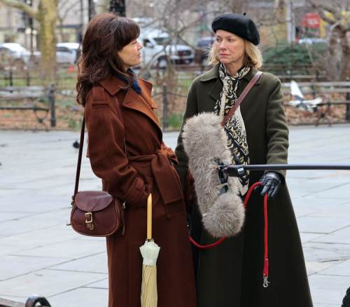 Naomi Watts and Carla Gugino Reshoot Scene for The Friend Downtown Manhattan, March 2024 2