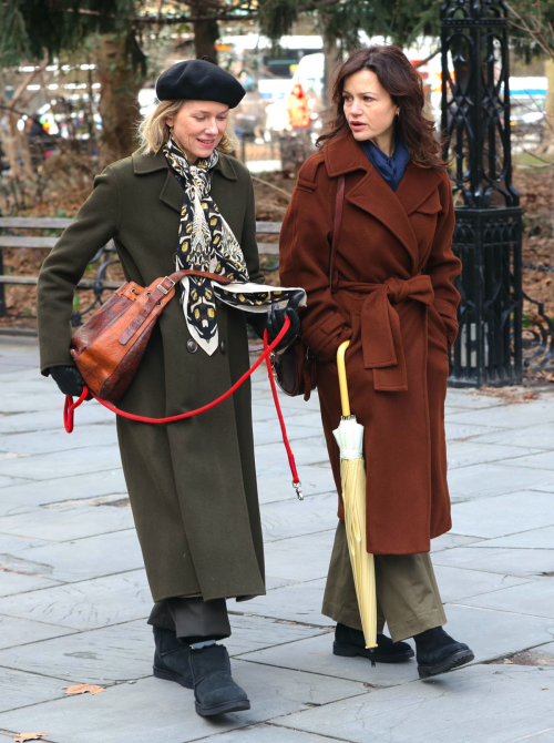 Naomi Watts and Carla Gugino Reshoot Scene for The Friend Downtown Manhattan, March 2024 4