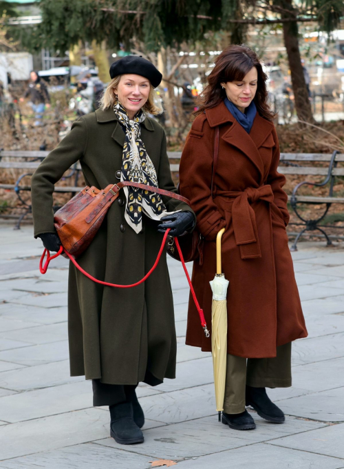 Naomi Watts and Carla Gugino Reshoot Scene for The Friend Downtown Manhattan, March 2024 5