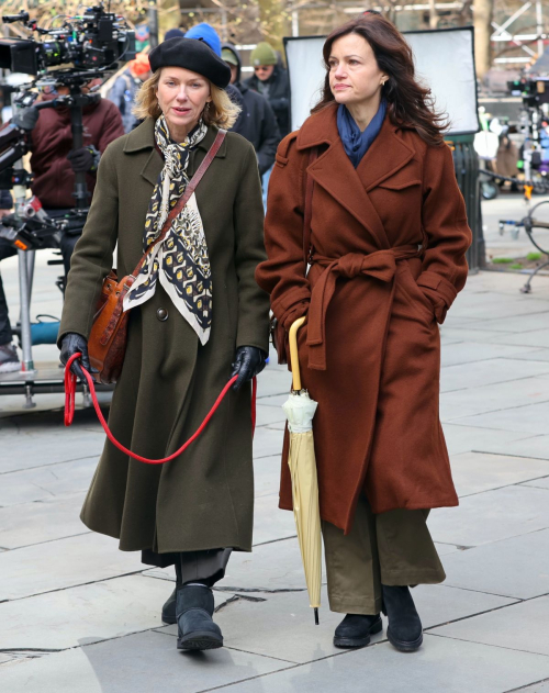 Naomi Watts and Carla Gugino Reshoot Scene for The Friend Downtown Manhattan, March 2024 6