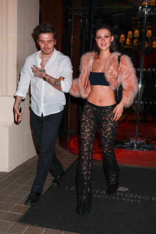 Nicola Peltz and Brooklyn Beckham at Dinner Royal Monceau Paris, March 2024