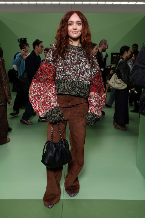 Olivia Cooke at Loewe Fashion Show at Paris Fashion Week, March 2024