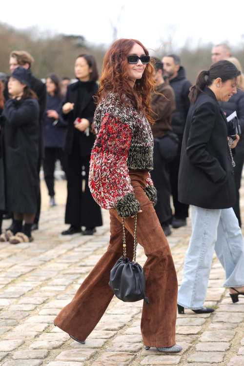 Olivia Cooke at Loewe Fashion Show at Paris Fashion Week, March 2024 2