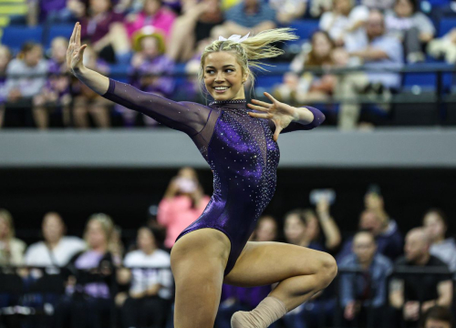 Olivia Dunne at Purple and Gold Classic in Baton Rouge, March 2024 14