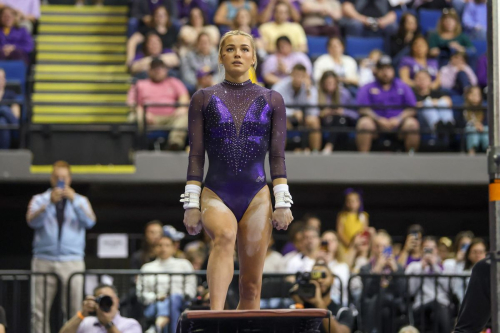 Olivia Dunne at Purple and Gold Classic in Baton Rouge, March 2024 3