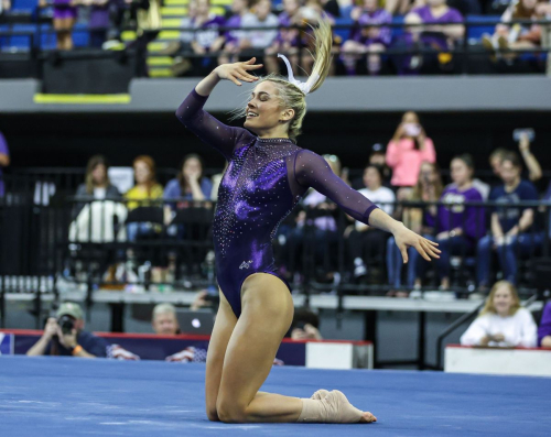 Olivia Dunne at Purple and Gold Classic in Baton Rouge, March 2024 1