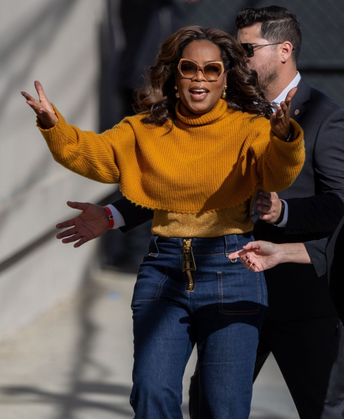 Oprah Winfrey Arrives at Jimmy Kimmel Live, March 2024 4