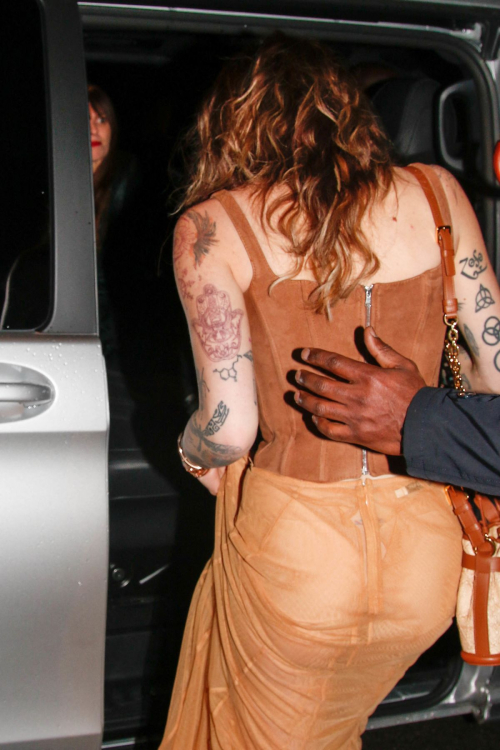 Paris Jackson Leaves Mert And Marcus Party at Paris Fashion Week, March 2024 5