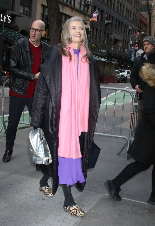 Paulina Porizkova at Today Show New York, February 2024