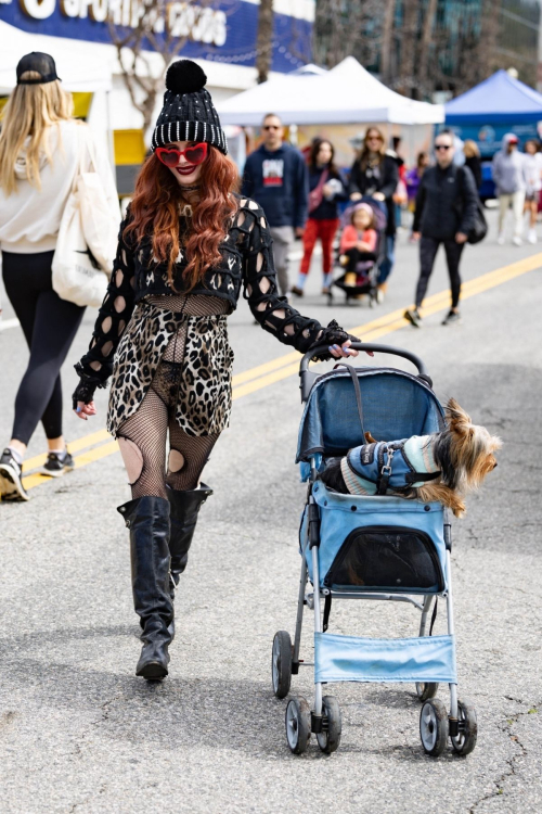 Phoebe Price Takes Her Dog for a Sunday Stroll Studio City, March 2024 2