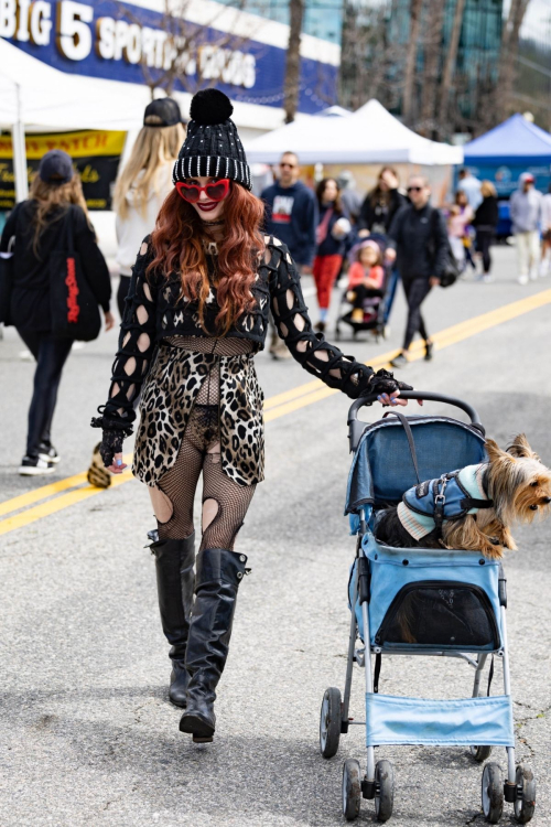 Phoebe Price Takes Her Dog for a Sunday Stroll Studio City, March 2024 5