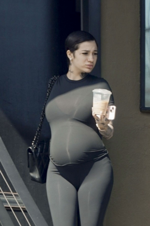 Pregnant Bhad Bhabie Leaving DBT Clinic in Los Angeles, March 2024