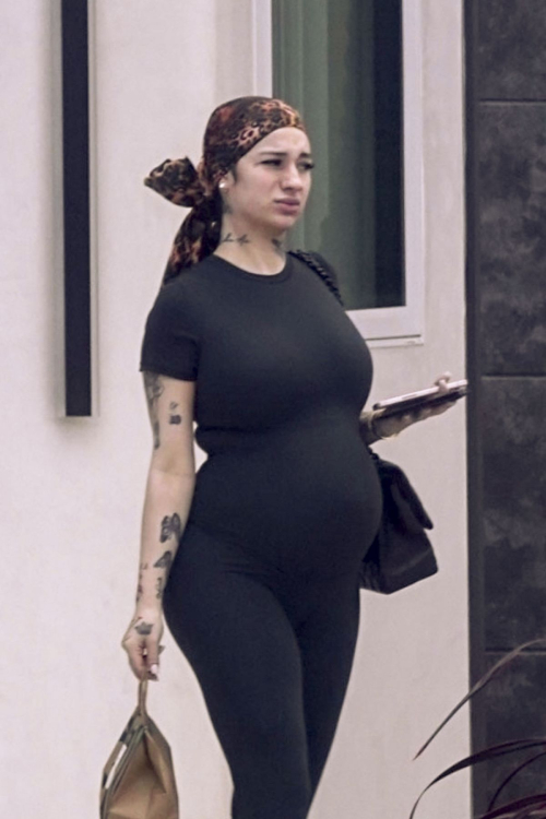 Pregnant Bhad Bhabie Leaving DBT Clinic in Los Angeles, March 2024 9