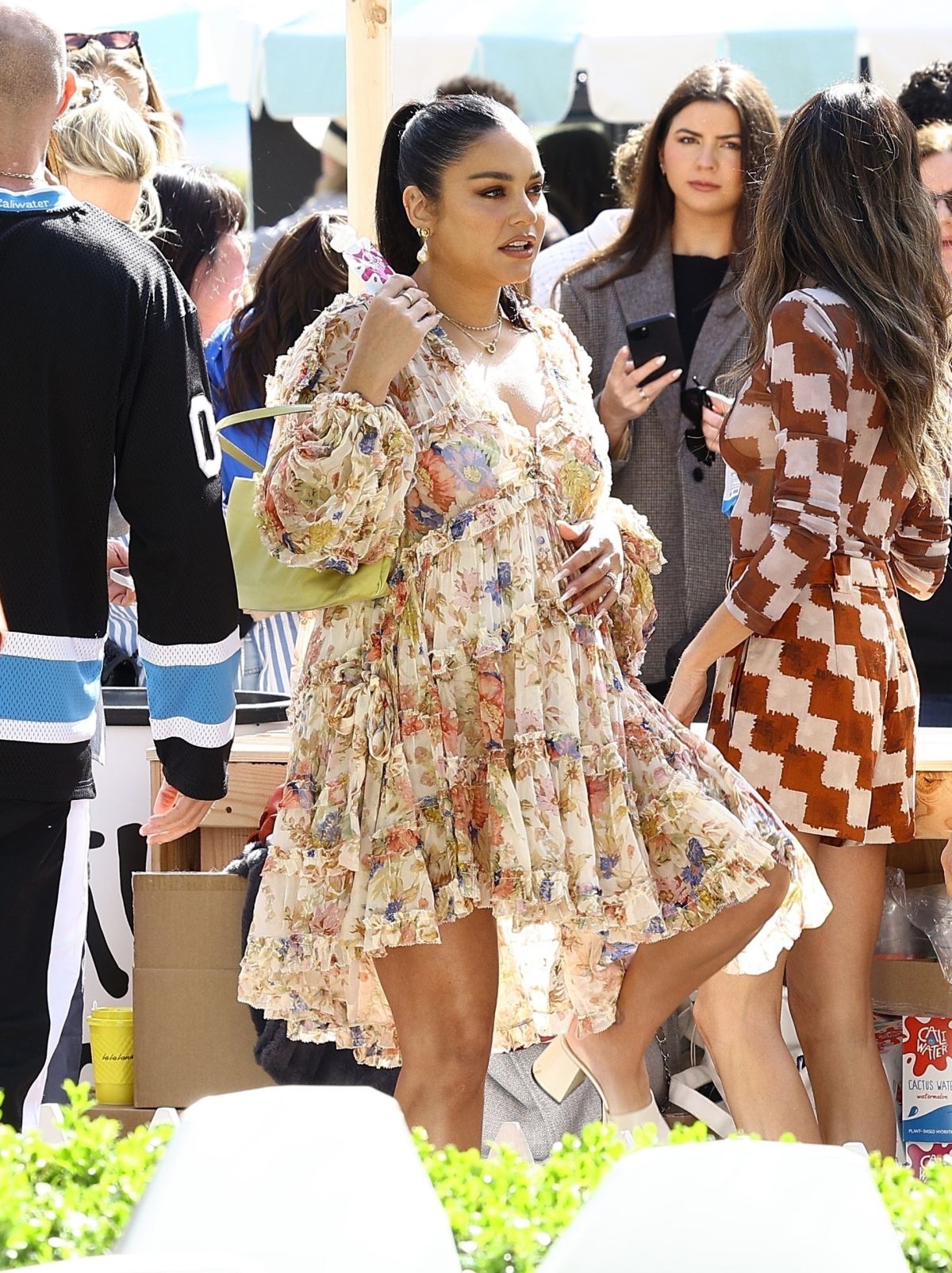 Pregnant Vanessa Hudgens at Caliwater Event at The Grove, March 2024