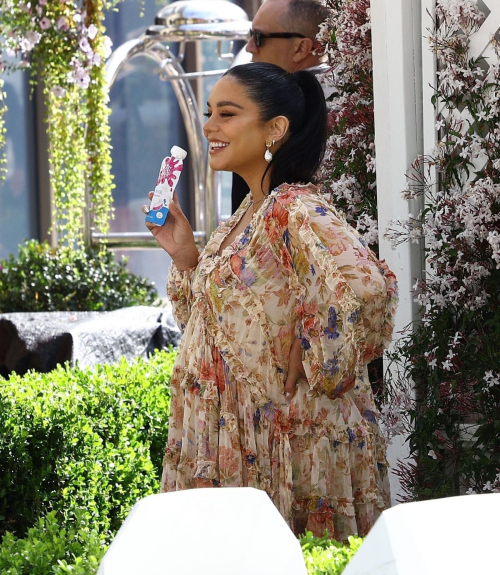 Pregnant Vanessa Hudgens at Caliwater Event at The Grove, March 2024 5