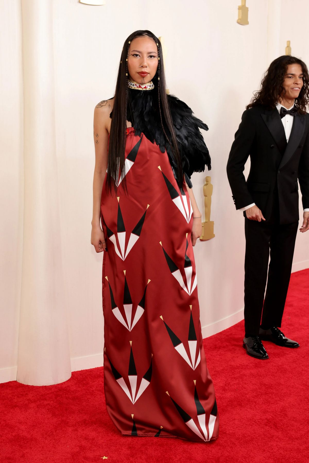 Quannah Chasinghorse at 96th Academy Awards in Los Angeles, March 2024