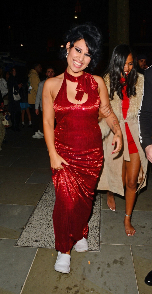 Raye Leaving Brit Awards Afterparty Standard Hotel London, March 2024 2