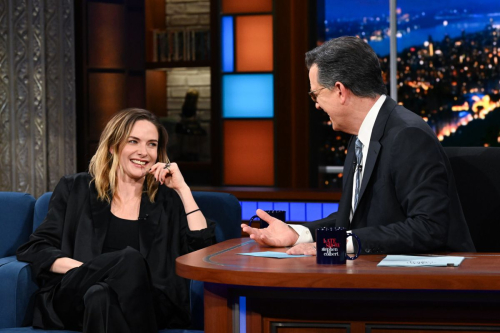 Rebecca Ferguson at Late Show with Stephen Colbert in New York, February 2024 1