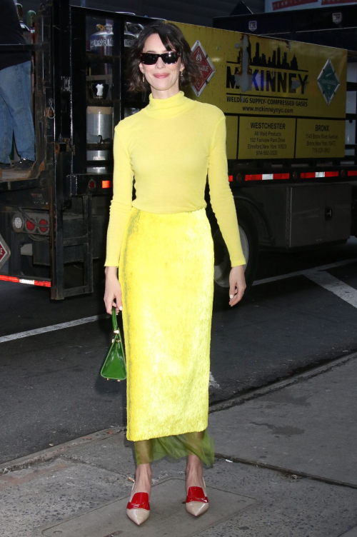 Rebecca Hall Arrives at Good Morning America in New York, March 2024 2