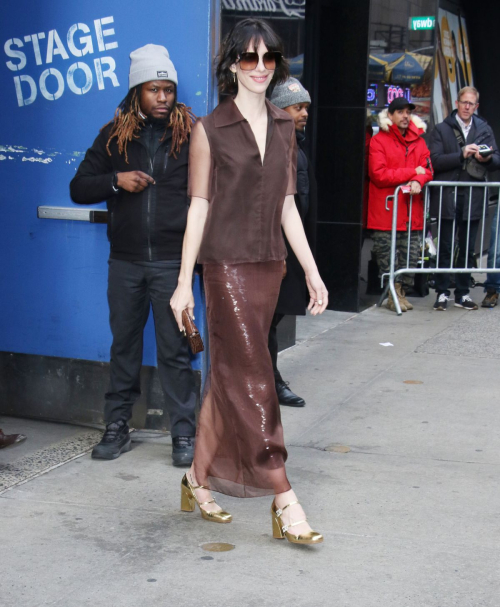 Rebecca Hall Leaves Times Square Studios in New York, March 2024 2