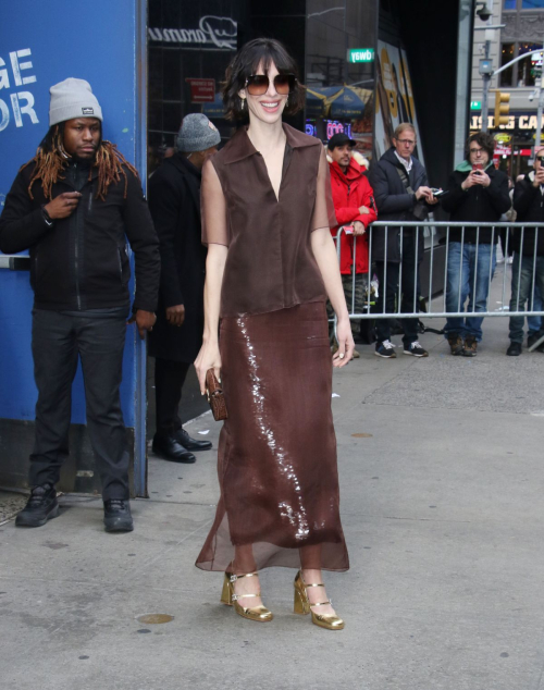 Rebecca Hall Leaves Times Square Studios in New York, March 2024 3