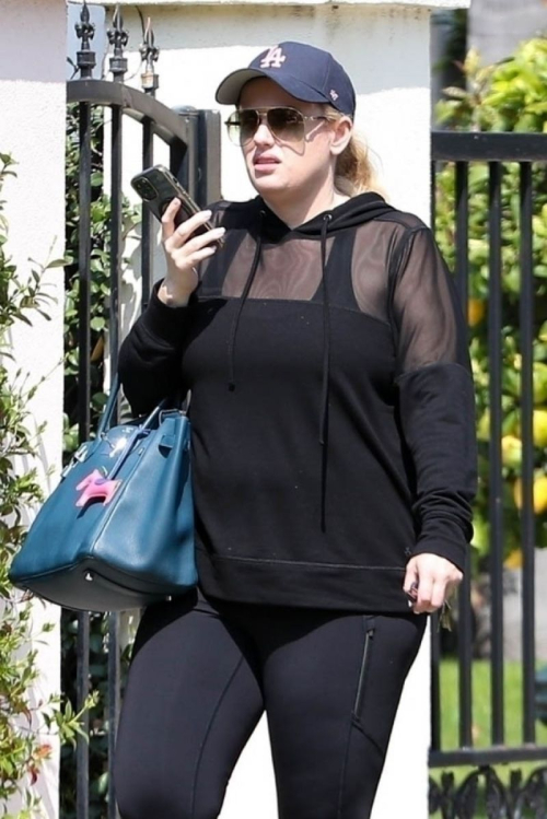 Rebel Wilson Heading to Crossfit Class in Los Angeles, March 2024