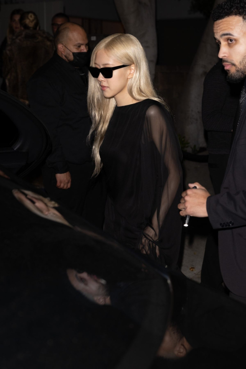 Rose Arrives at YSL Party in Hollywood, March 2024 1