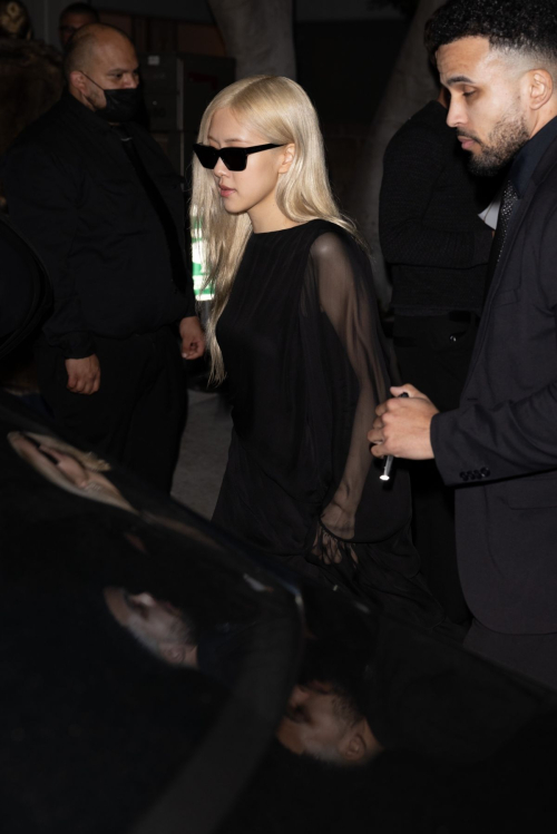 Rose Arrives at YSL Party in Hollywood, March 2024 3