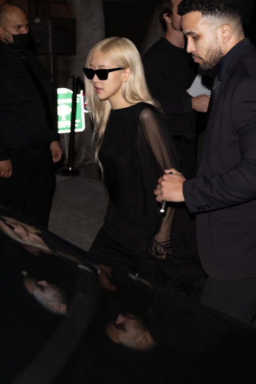 Rose Arrives at YSL Party in Hollywood, March 2024 4