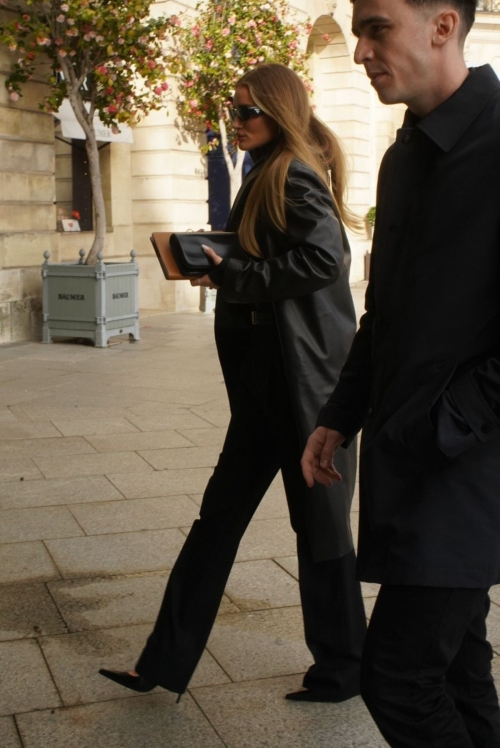 Rosie Huntington-Whiteley at Her Hotel in Paris, March 2024 4