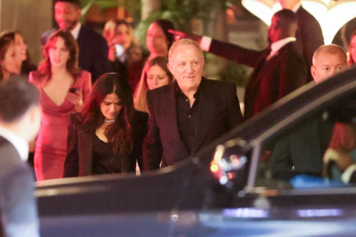 Salma Hayek and Francois-Henri Pinault Leave Oscars Pre-Party, March 2024 1