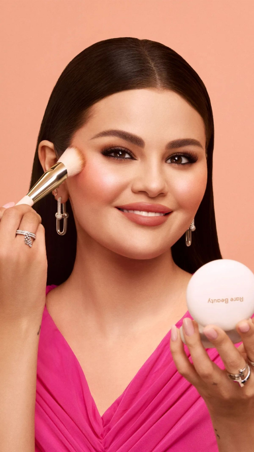 Selena Gomez for Rare Beauty Soft Pinch Luminous Powder Blush Campaign, 2024 1