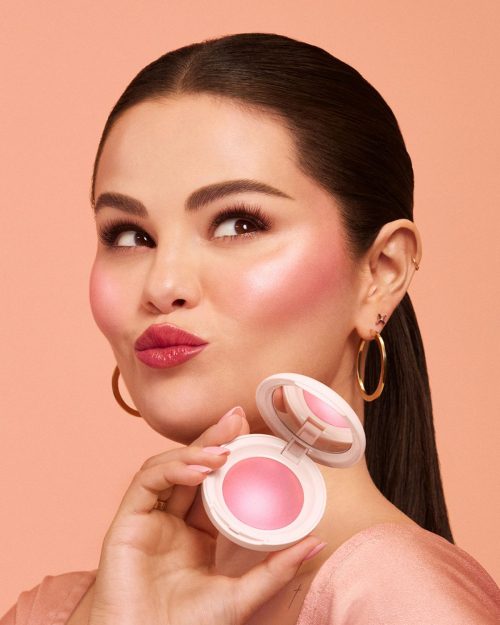 Selena Gomez for Rare Beauty Soft Pinch Luminous Powder Blush Campaign, 2024 3