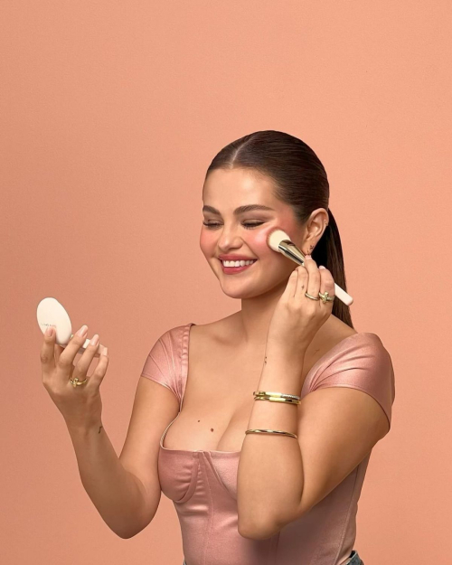 Selena Gomez for Rare Beauty Soft Pinch Luminous Powder Blush Campaign, 2024 8