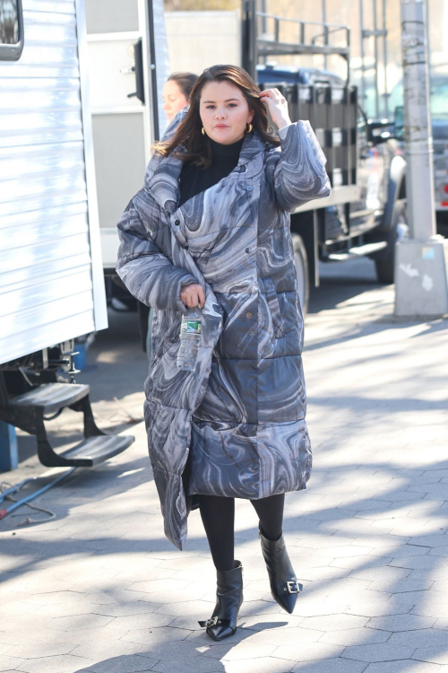 Selena Gomez on Set of Only Murderers in the Building, March 2024