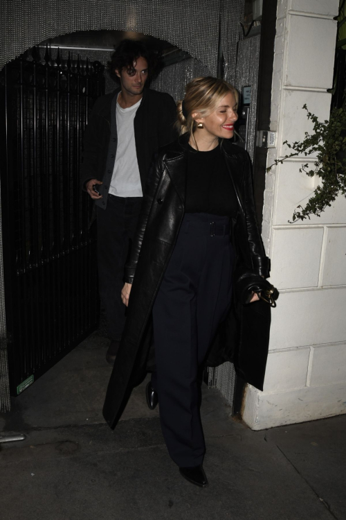 Sienna Miller Leaves Cara Delevingne’s Cabaret Performance, March 2024 2