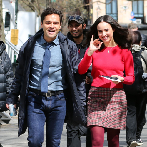 Sofia Carson on Set of The Life List with Sebastian De Souza New York, March 2024 1