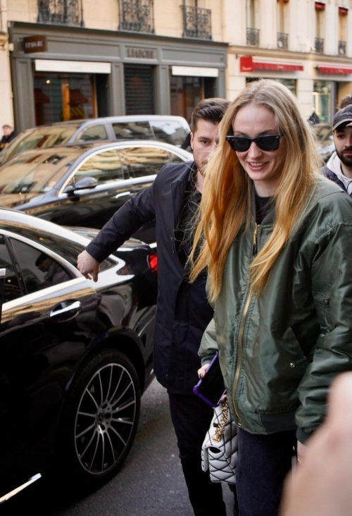 Sophie Turner Arriving at Hotel Paris Fashion Week, March 2024 1