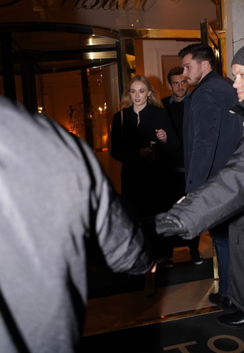 Sophie Turner at Dinner Engagement Paris Fashion Week, March 2024 2