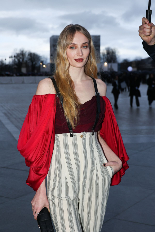 Sophie Turner at Louis Vuitton Fashion Show Paris Fashion Week, March 2024