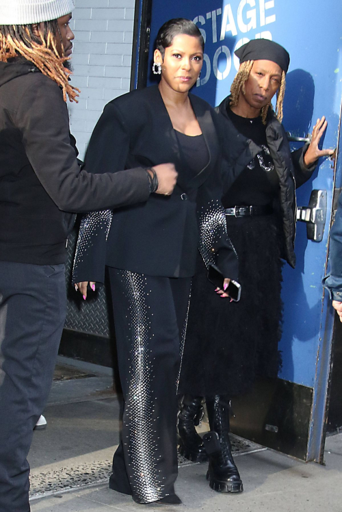 Tamron Hall Arrives at Good Morning America New York, March 2024 1