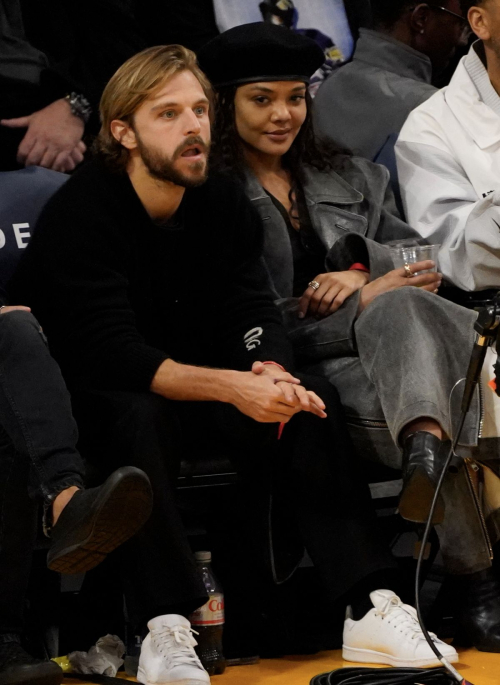 Tessa Thompson at LA Lakers vs Sacramento Kings Game, March 2024 1