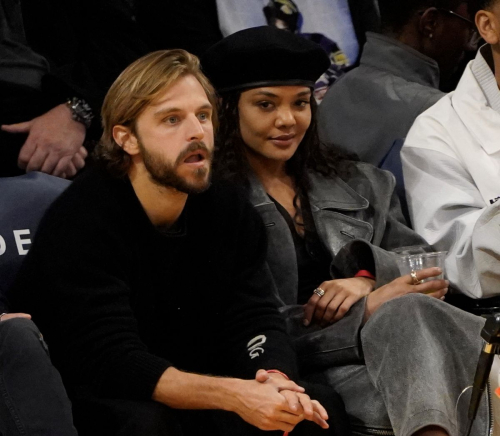 Tessa Thompson at LA Lakers vs Sacramento Kings Game, March 2024 6