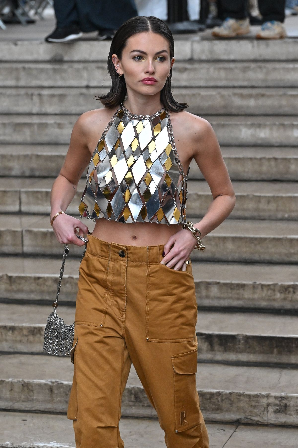 Thylane Blondeau at Rabanne Fashion Show Paris Fashion Week, February 2024