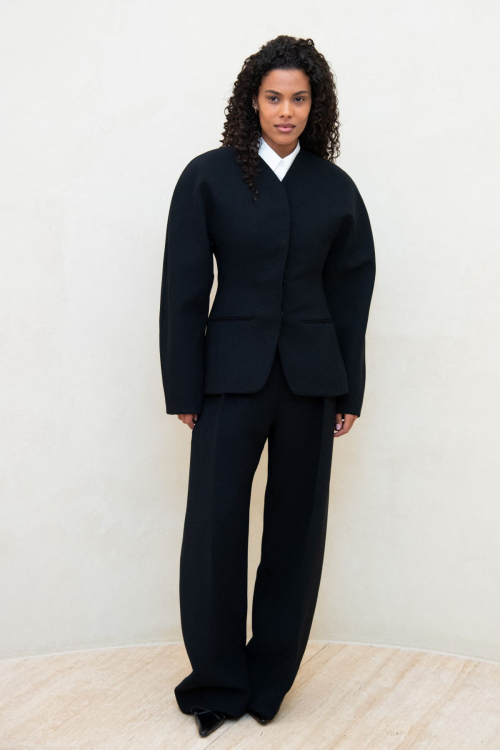 Tina Kunakey at PFW Simon Jacquemus Medal Photocall Paris, March 2024